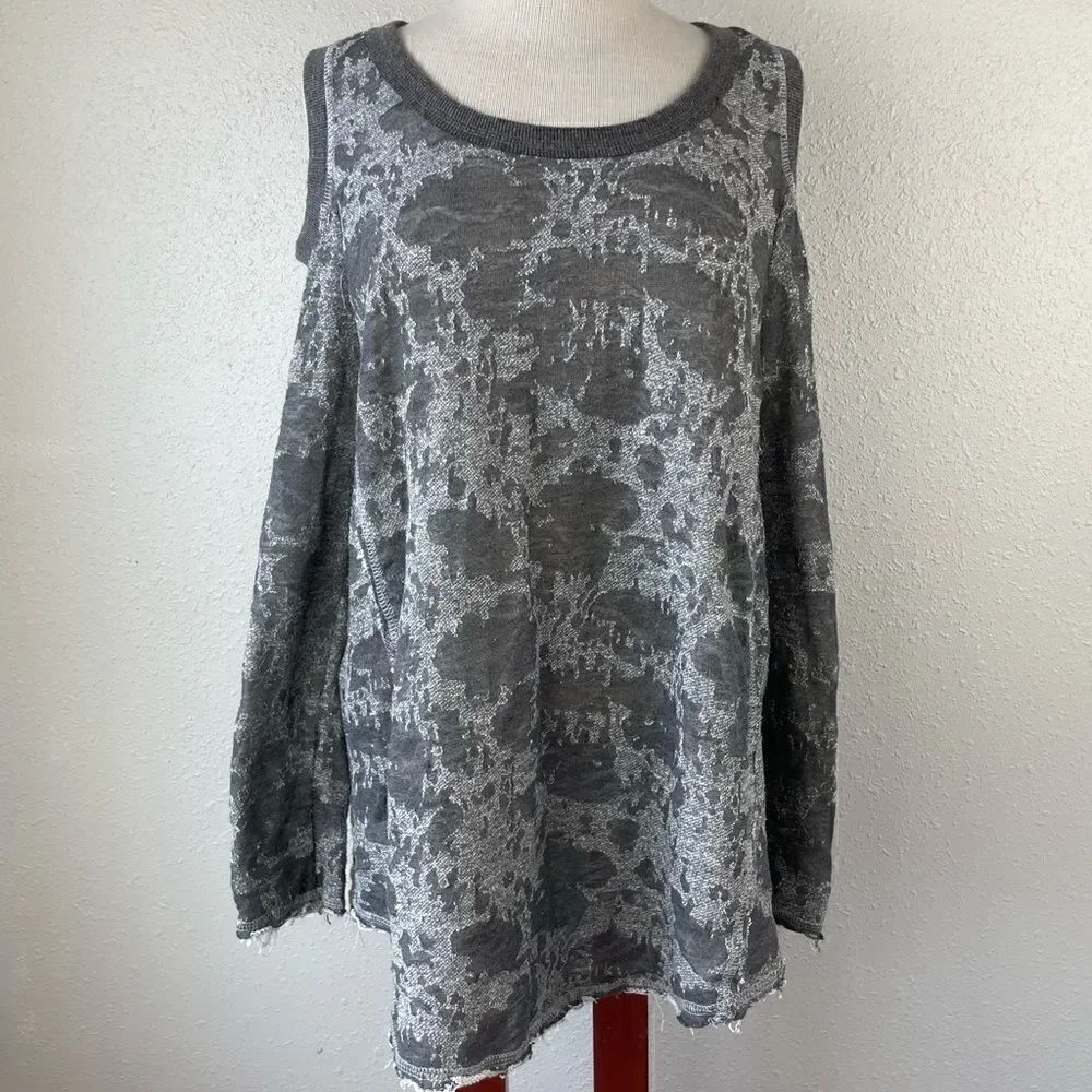 Vintage Shauana Cold Shoulder Sweatshirt Size L EUC
